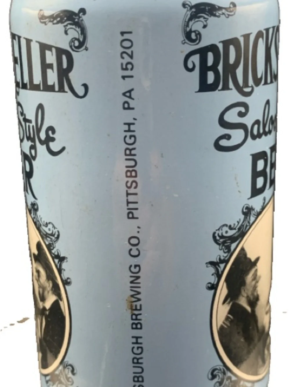 Vintage Beer Can Brickskeller Saloon Style Beer Taking A Smile Pull Tab Empty